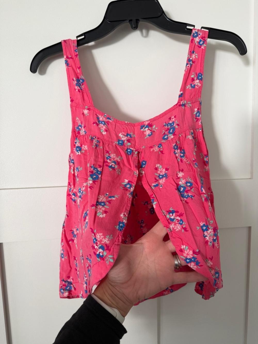 Hollister Bright Pink Floral Scoop Tank - Picture 4 of 4
